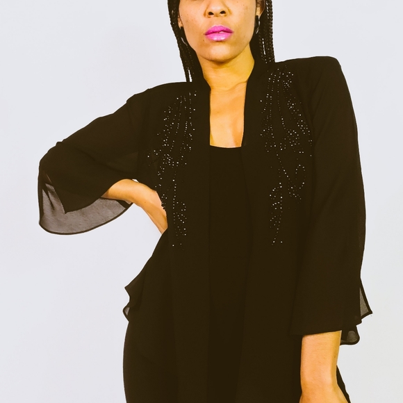 Sheer Embellished Cardigan - Picture 5 of 7